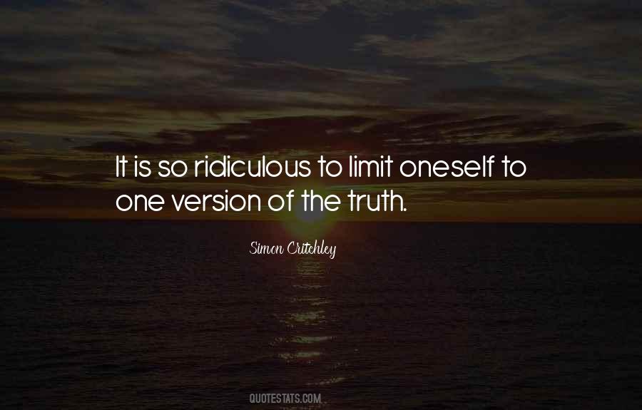 Quotes About Versions Of The Truth #1440302