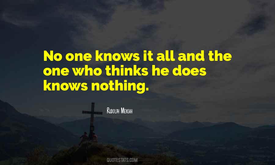 Knows It All Quotes #243259