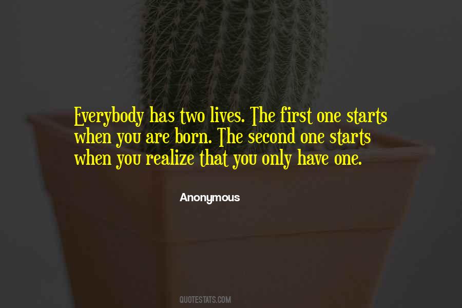 Two Lives Quotes #1812802