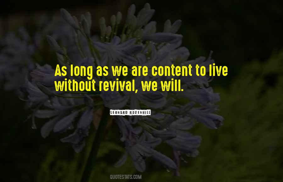 Quotes About Revival #1176124