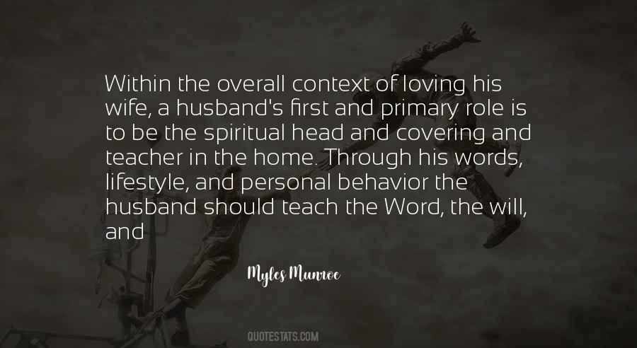 Quotes About The Role Of A Husband #786033