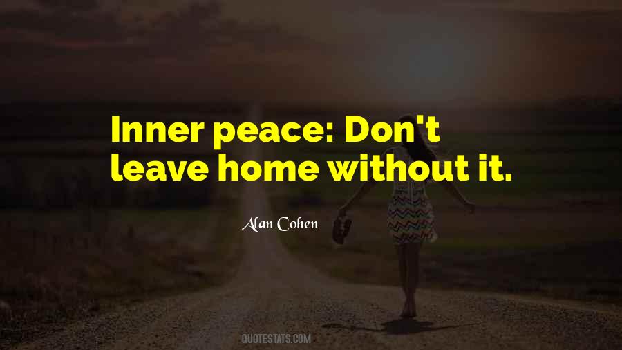 Quotes About Inner Peace #55054 Quotes About Inner Peace #55054