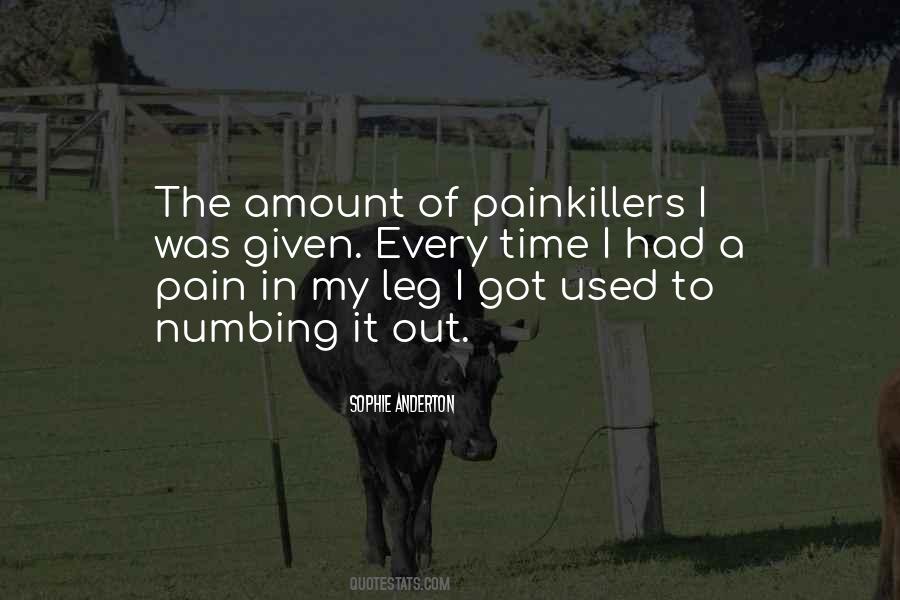 Quotes About Numbing The Pain #1189124