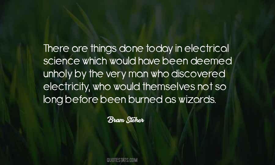 Who Discovered Electricity Quotes #1479079