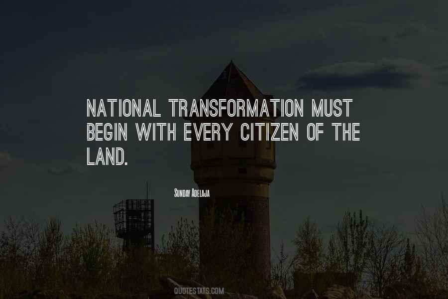 National Transformation Quotes #551232