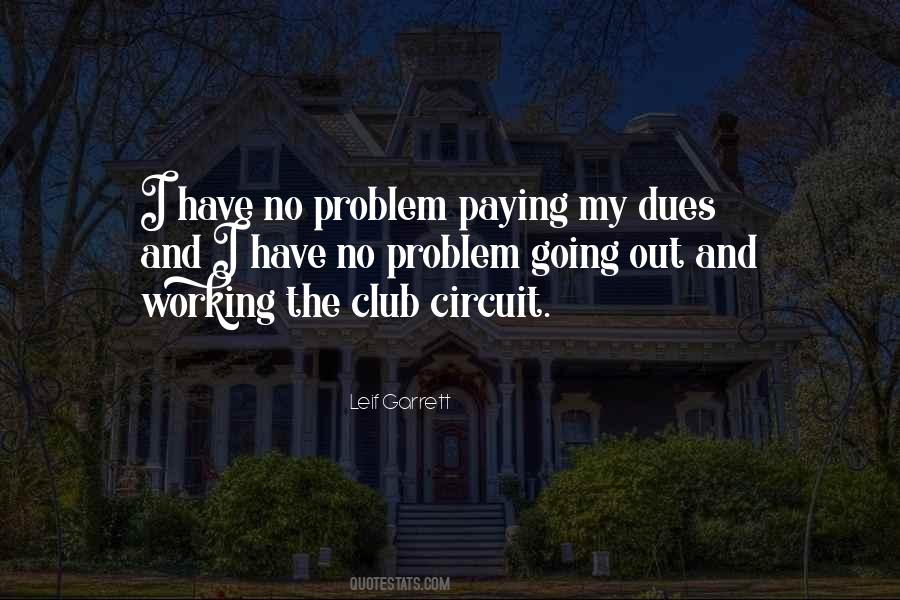 Quotes About Paying Your Dues #103374