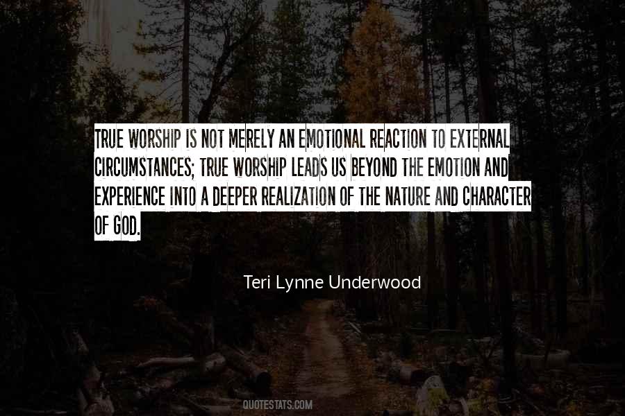 Quotes About True Worship To God #1289381