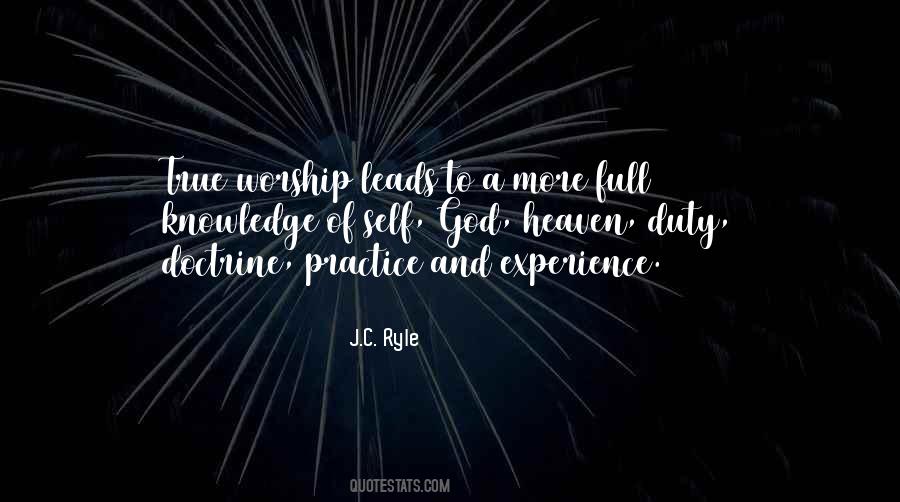 Quotes About True Worship To God #799433