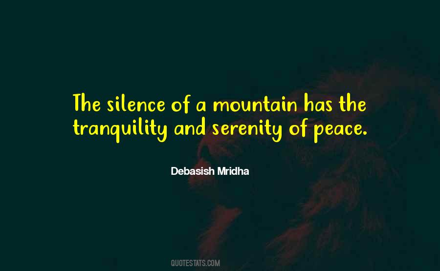 Quotes About Tranquility #1375289