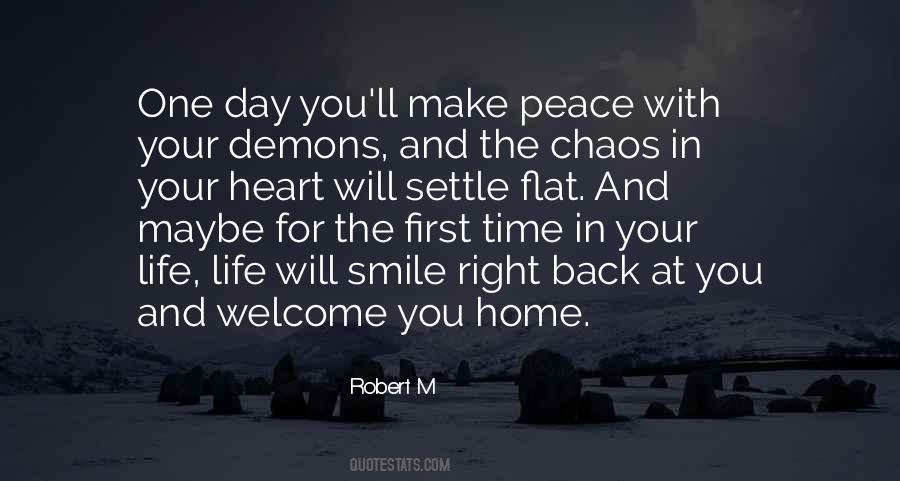 Quotes About Chaos And Peace #18748