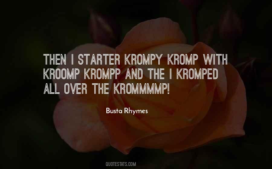 Quotes About Starters #413581