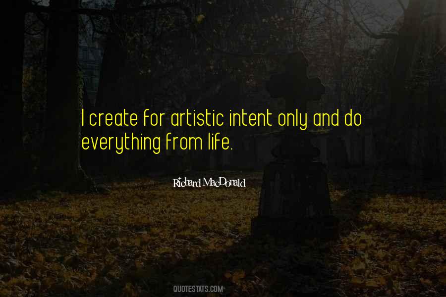 Artistic Life Quotes #213784