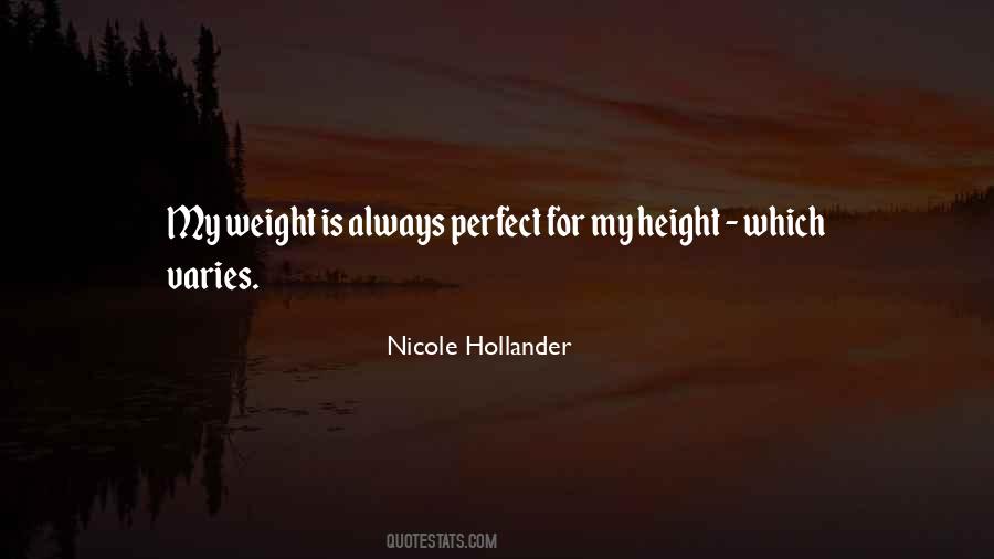 Quotes About Height And Weight #294592