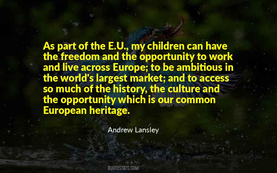 Quotes About European Culture #726775