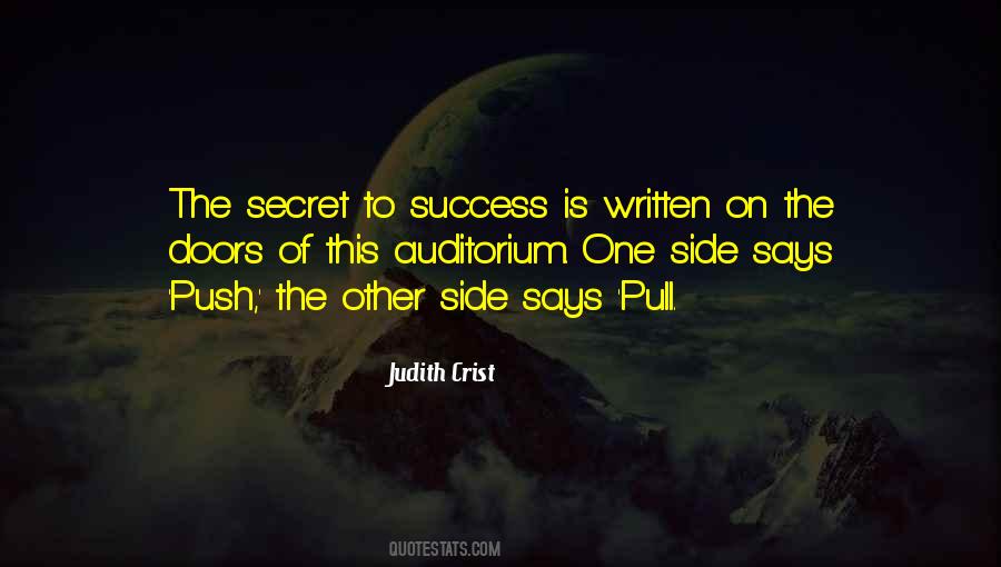 Quotes About Secret To Success #1143938