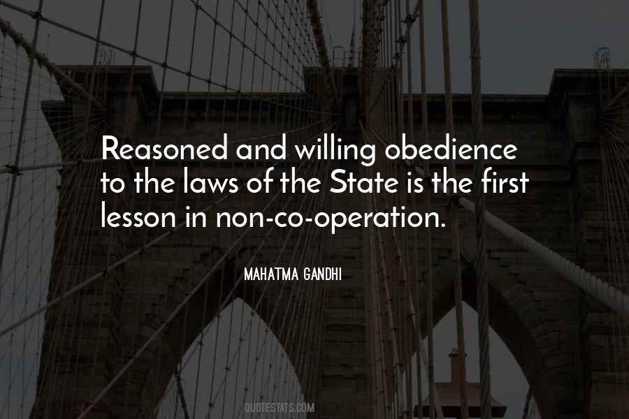Quotes About Obedience To Law #1505587