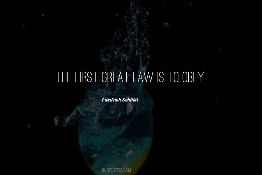 Quotes About Obedience To Law #910109