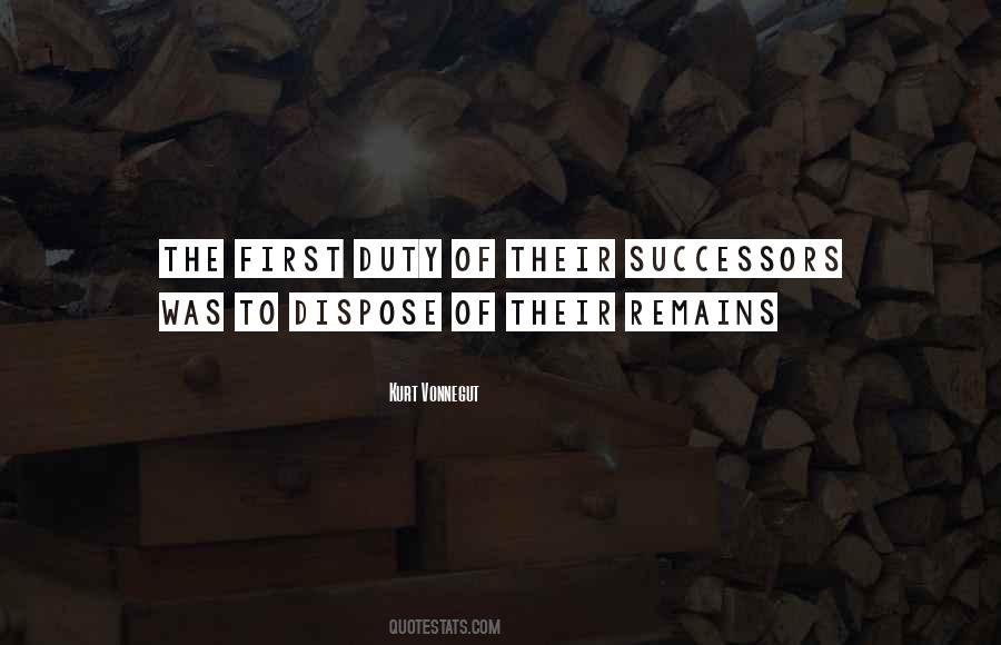 Quotes About Successors #1396184