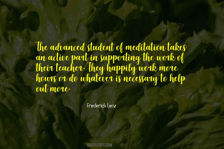 Meditation Teacher Quotes #1099516