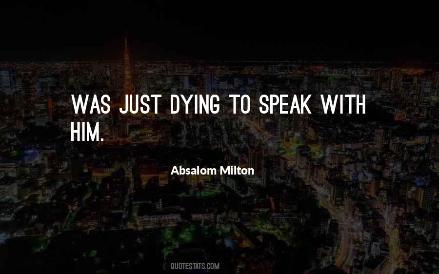 Quotes About Absalom #1575605