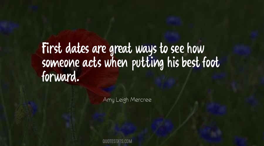 Quotes About First Dates #1548289