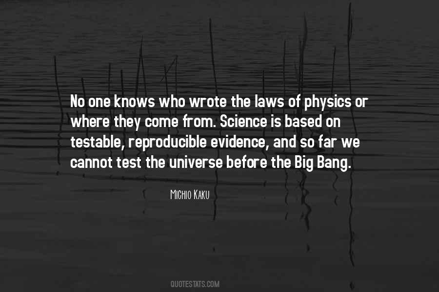 Testable Science Quotes #1378586