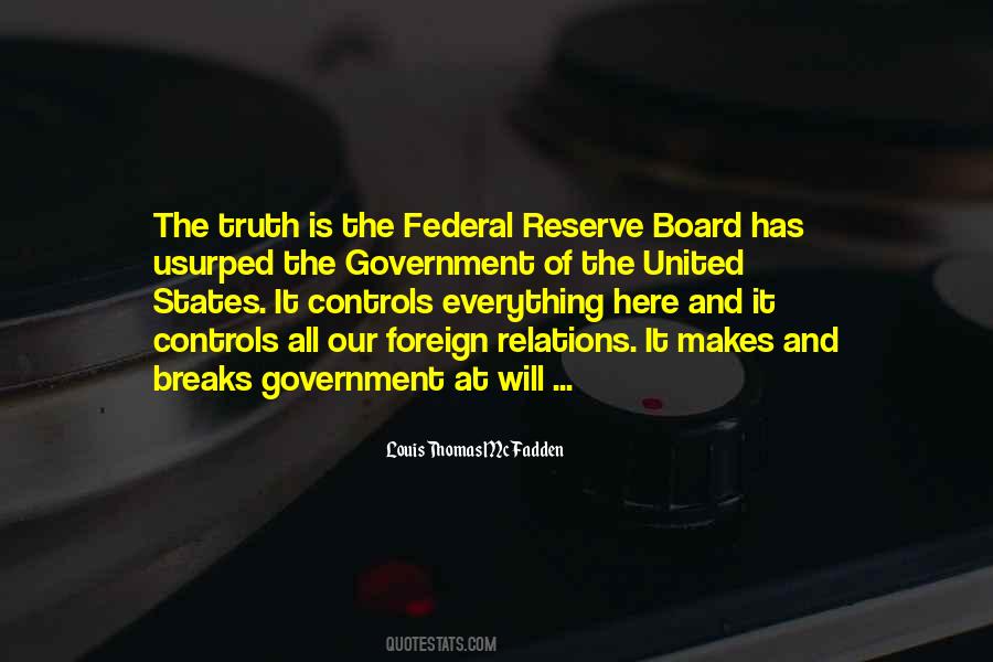 Quotes About Federal Reserve #1104842