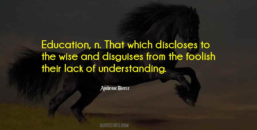 Quotes About Lack Of Understanding #69484