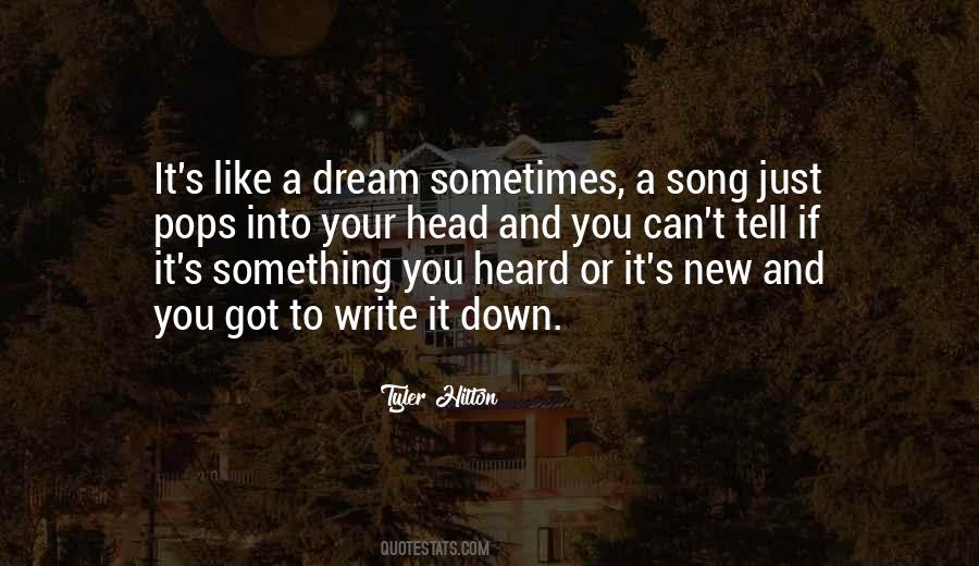 Dream Song Quotes #1132609