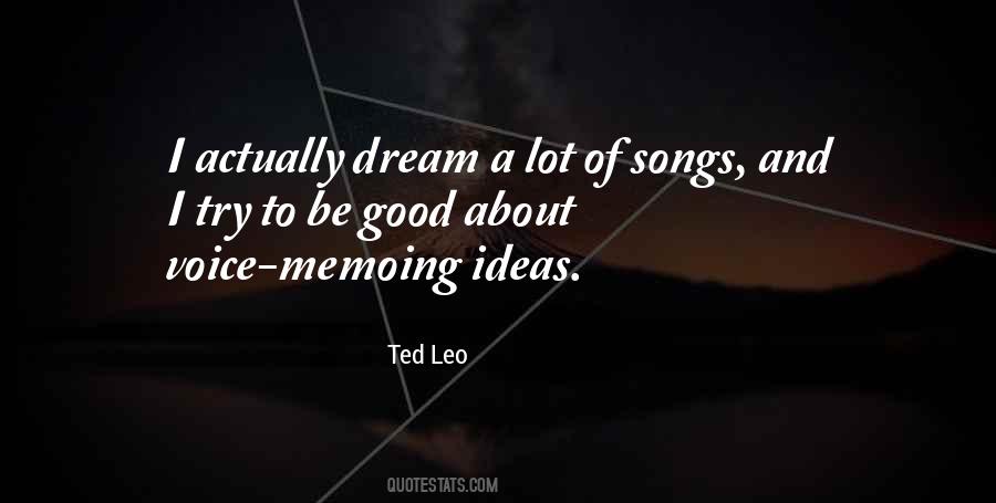 Dream Song Quotes #758115