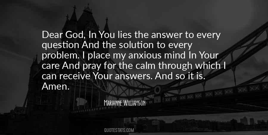 Problem For Every Solution Quotes #606927