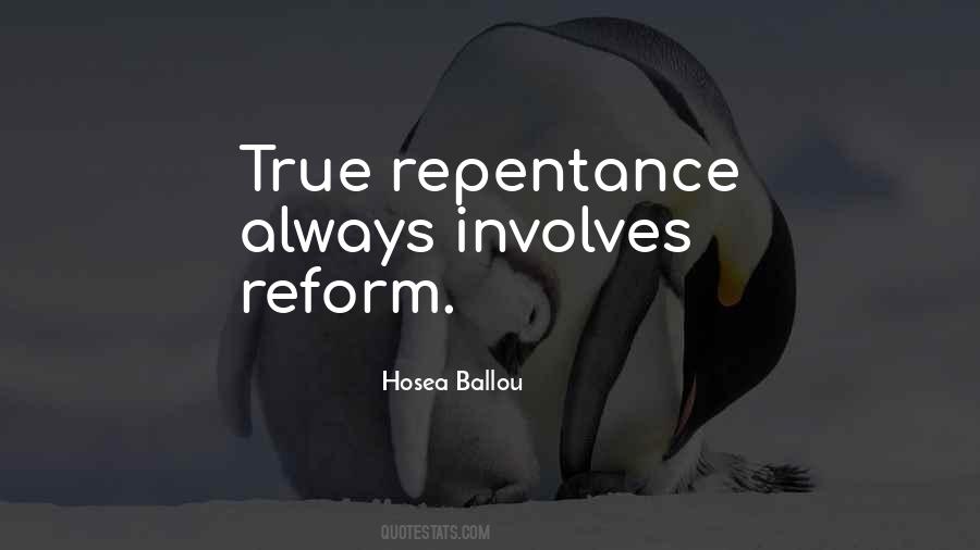 Quotes About True Repentance #1302358