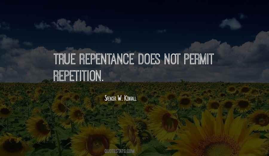 Quotes About True Repentance #1688546