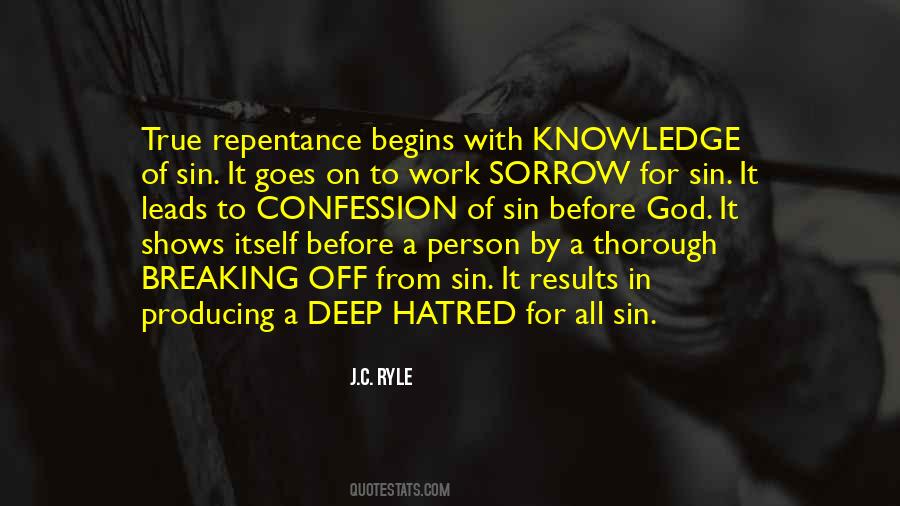 Quotes About True Repentance #943209