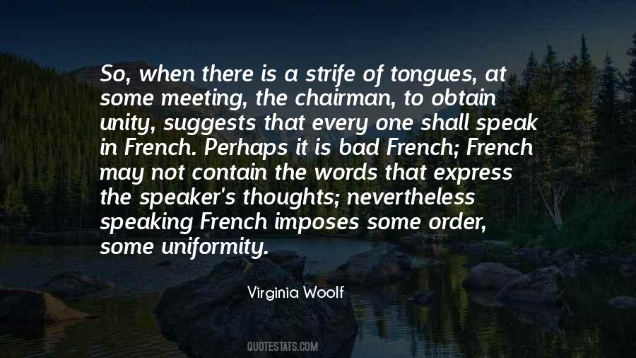 Speaking French Quotes #11038