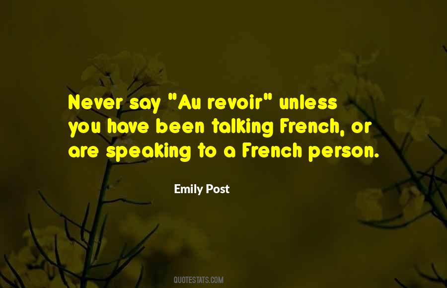 Speaking French Quotes #1138013