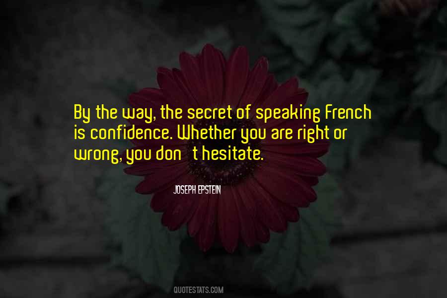 Speaking French Quotes #478177