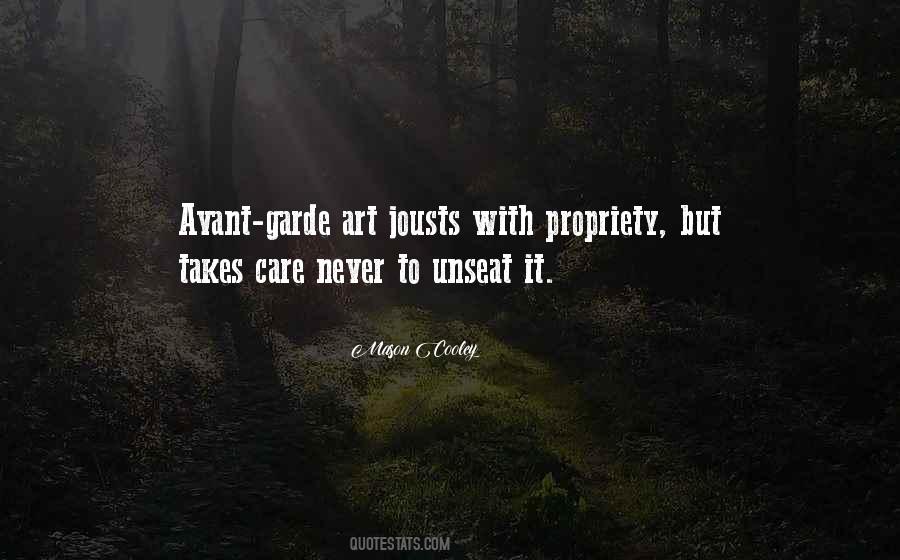 Quotes About Avant Garde #1089112