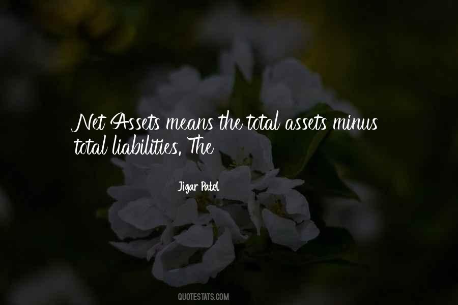 Quotes About Assets And Liabilities #96014