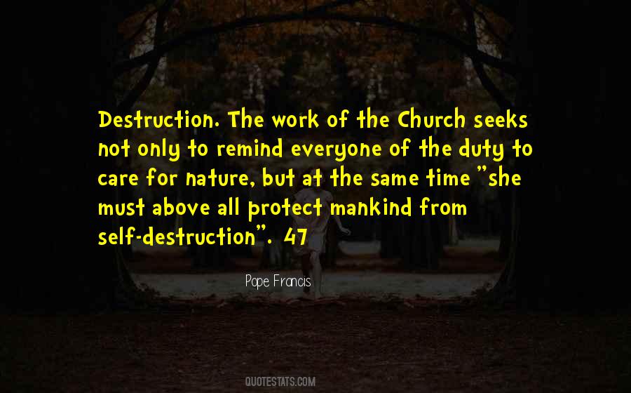 Quotes About The Destruction Of Nature #1072852
