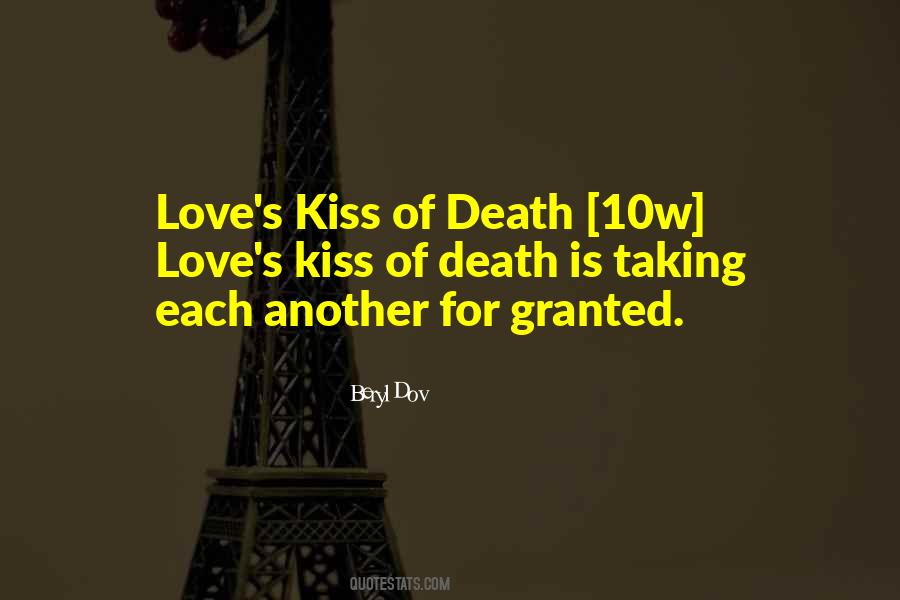 Kiss Of Death Quotes #588436