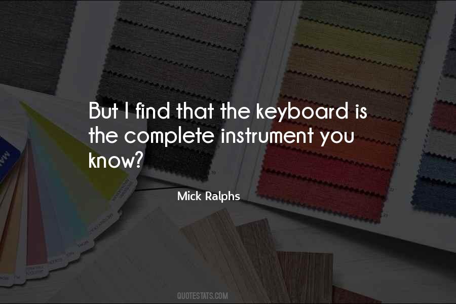 Quotes About The Keyboard #1579656