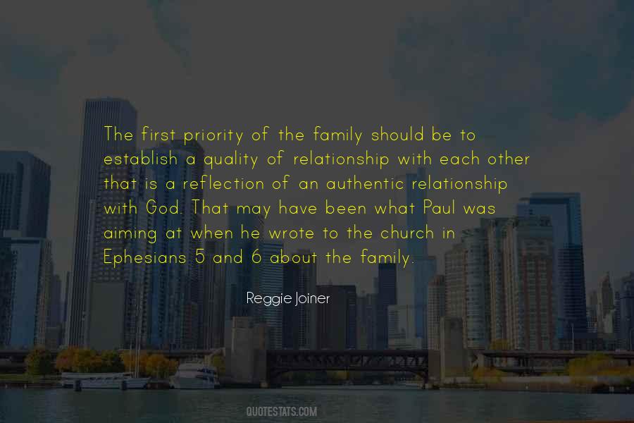 Quotes About Family As Priority #1085965