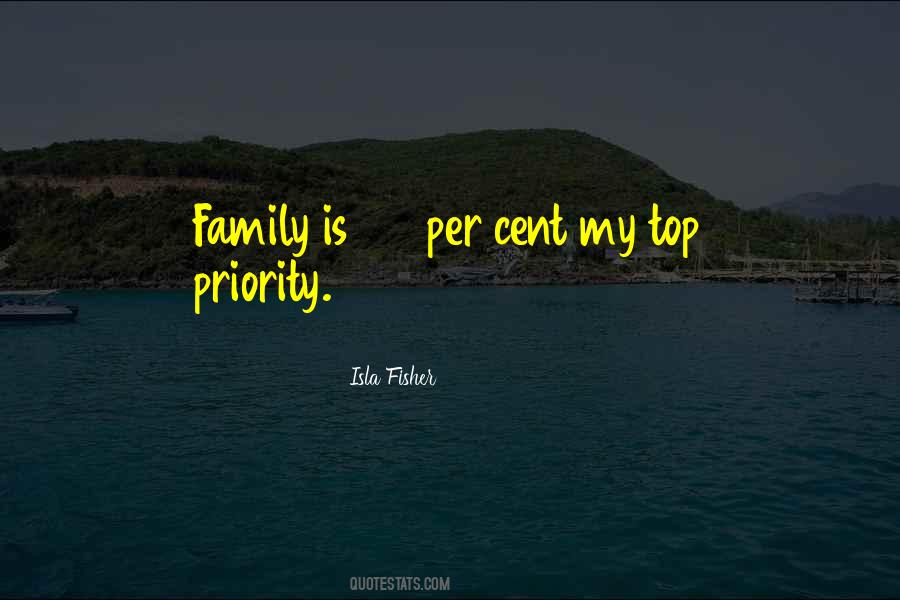 Quotes About Family As Priority #122289