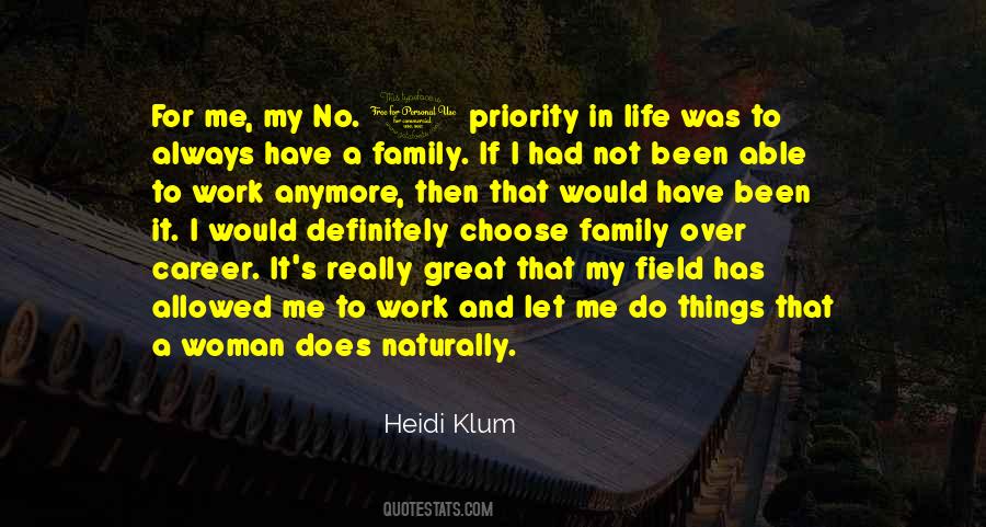 Quotes About Family As Priority #305179