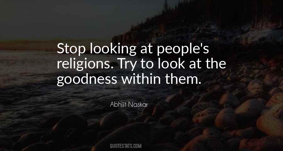 Quotes About People's Goodness #50124