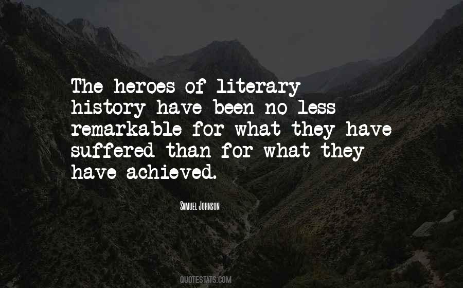 Literary History Quotes #17627