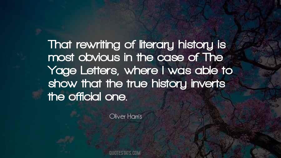 Literary History Quotes #711459