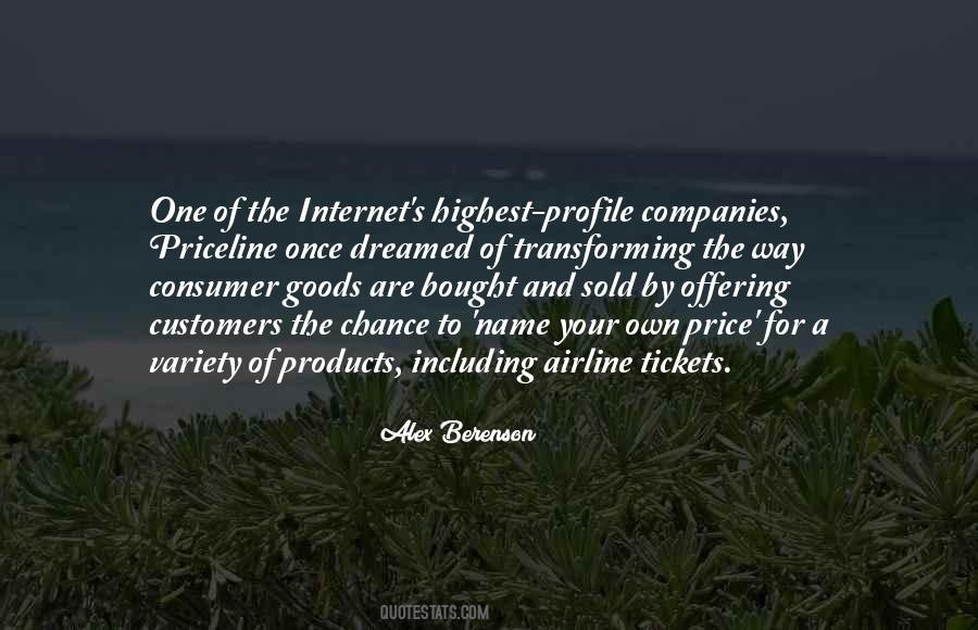 Quotes About Consumer Goods #1290497