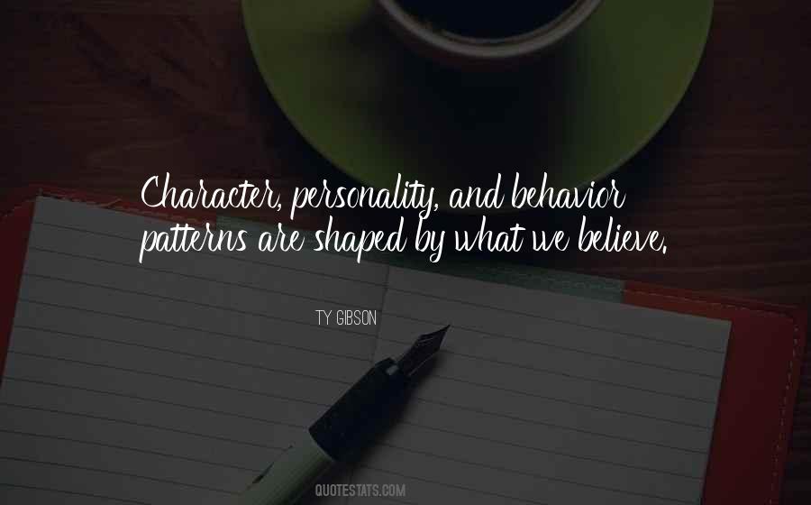 Quotes About Behavior Patterns #195047
